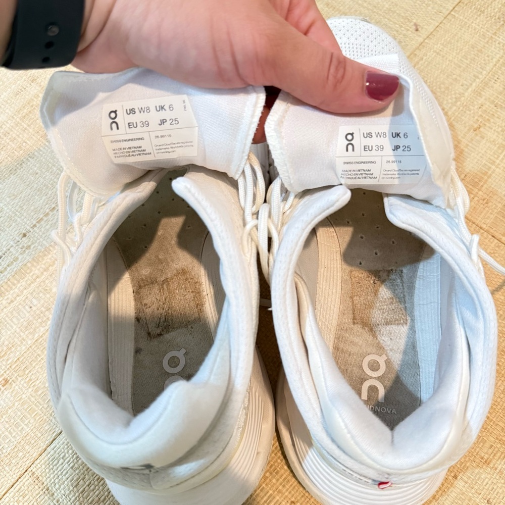 On Cloud Nova 2 White Women’s Running Shoes Size 8 - Picture 8 of 9